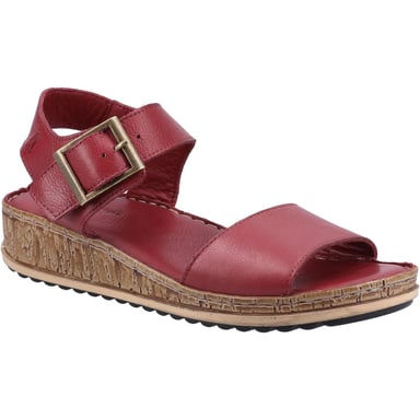 Hush Puppies Womens/Ladies Ellie Leather Sandals (Bordeaux)