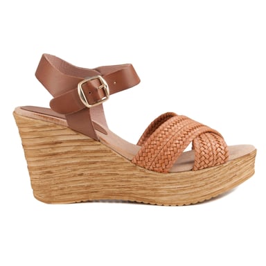 Confortable wedge sandal Montevita in Camel