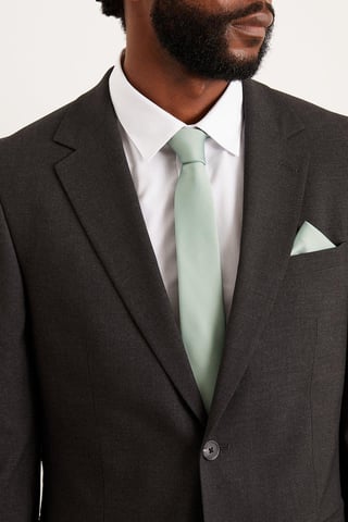 Sage Tie And Pocket Square Set