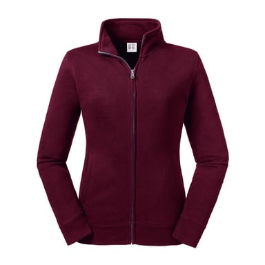 Russell Womens/Ladies Authentic Sweat Jacket (Burgundy)