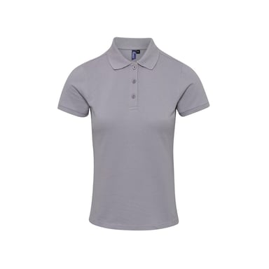 Premier Womens/Ladies Coolchecker Plus Polo Shirt (Silver)