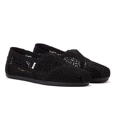 TOMS Apargata Crochet Women's Black Espadrilles