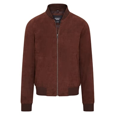 Chaqueta bomber universitaria MA-1 de ante de cabra suave para hombre - Dalian