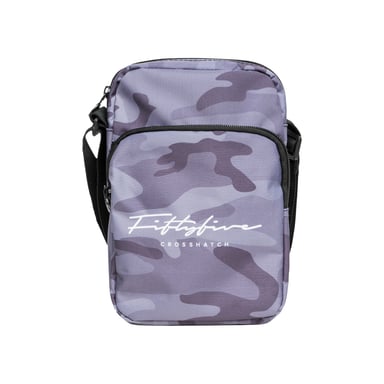 Crosshatch Mens Demilare Camo Crossbody Bag (Black)