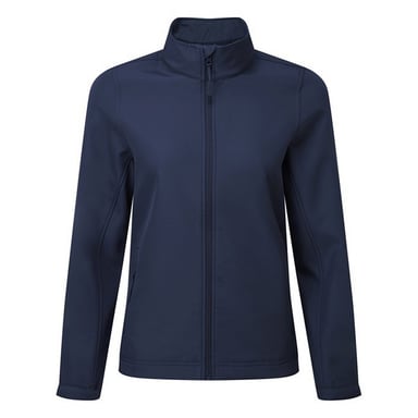 Premier Womens/Ladies Windchecker Recycled Printable Soft Shell Jacket (Navy)