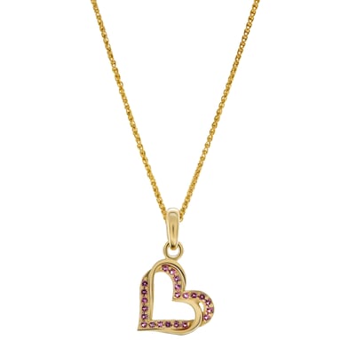 Orphelia 'Cecilia' Women's 925 Sterling Silver Pendant with Chain - Gold ZH-7584/R