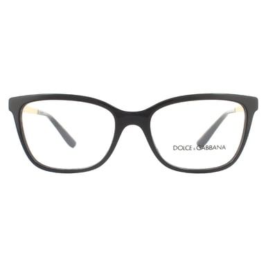 Gafas Dolce & Gabbana rectangulares negras para mujer