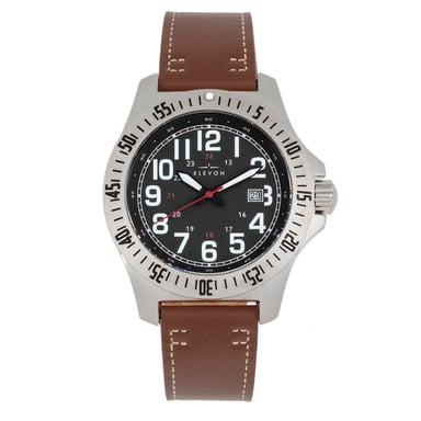 Reloj Elevon Aviator con correa de cuero y fecha