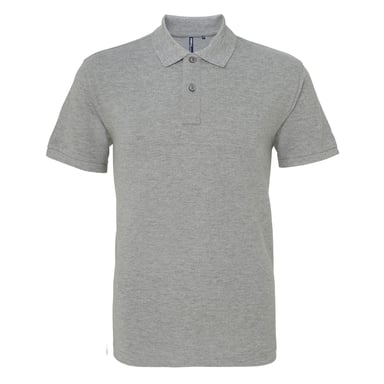 Asquith & Fox Mens Plain Short Sleeve Polo Shirt (Heather)