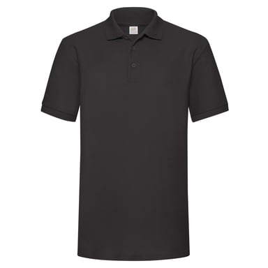 Fruit of the Loom Mens Polycotton Pique Heavy Polo Shirt (Black)