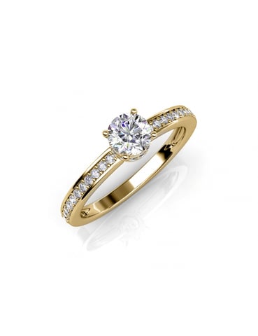 Anillo Elise - Oro y Cristal