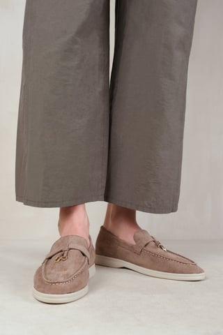Where's That From Womens 'Pegasus' Slip On Trim Loafers With Accessory Detailing