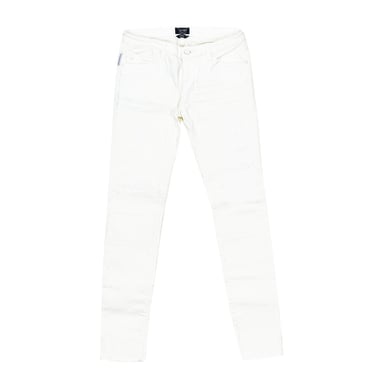 Pantalones largos tejanos efecto rasgado y roto C5J06-5X mujer