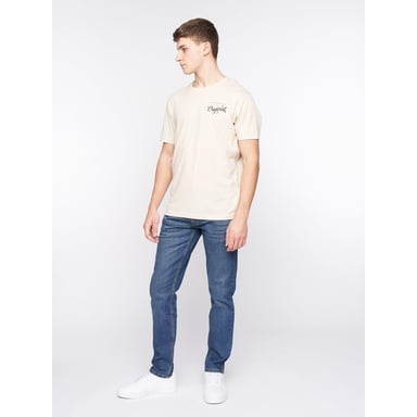 Crosshatch Mens Arles Slim Jeans (Stone Wash)
