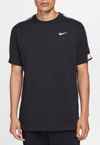 Camiseta Nike Repetir para hombre en negro / blanco