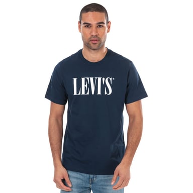 Men's Levis Relaxed Graphic T-Shirt Navy Sin Navy