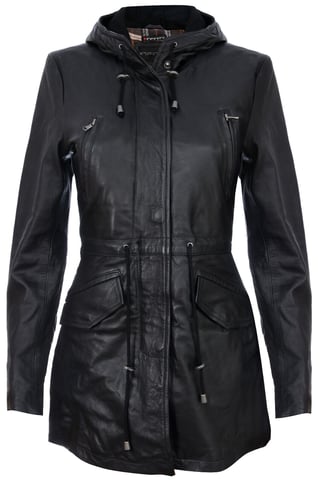 Parka con capucha de largo medio para mujer - Oakengates