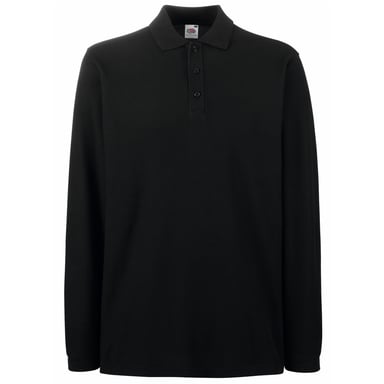 Fruit Of The Loom Mens Premium Long Sleeve Polo Shirt