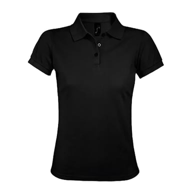 SOLS Womens/Ladies Prime Polo Shirt (Black)