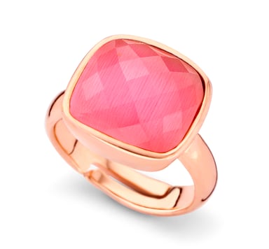 Orphelia Women's 925 Sterling Silver Ring - Rose ZR-7198/PI