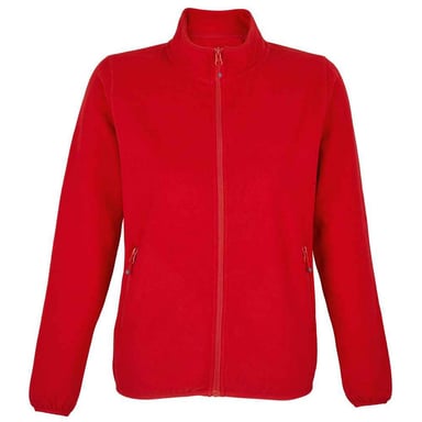 SOLS Womens/Ladies Factor Microfleece Recycled Fleece Jacket (Red)