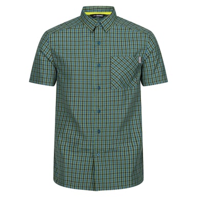 Regatta Mens Kalambo VIII Checked Shirt (Piquant Green/Moroccan Blue)
