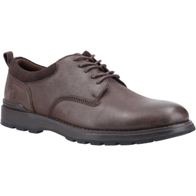 Hush Puppies Mens Dylan Leather Shoes (Brown)
