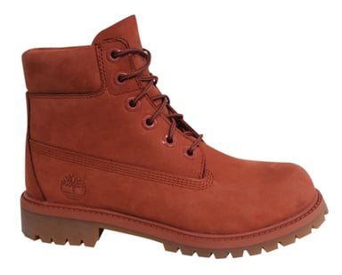 Timberland 6 pulgadas Premium Junior Boots Kids Lace Up Red Waterproof A1KPH Z55B