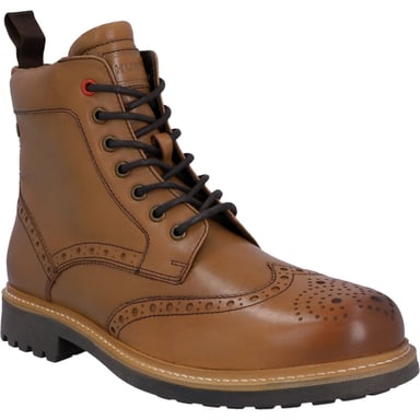 Hunter Cawdor Leather Men's Tan Brogues Shoes