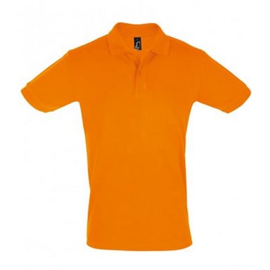 SOLS Mens Perfect Pique Short Sleeve Polo Shirt (Orange)