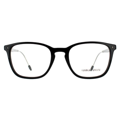 Gafas de Montura Rectangulares para Hombre en Negro de Giorgio Armani