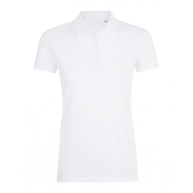 SOLS Womens/Ladies Phoenix Short Sleeve Pique Polo Shirt (White)