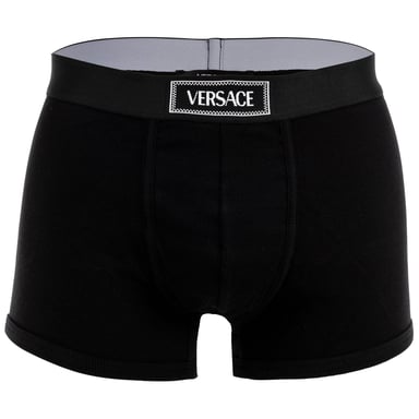 Versace Short Trunk Tex Ribbed Cotton Boxer Shorts