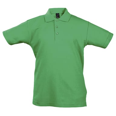 SOLS Kids Unisex Summer II Pique Polo Shirt (Kelly Green)