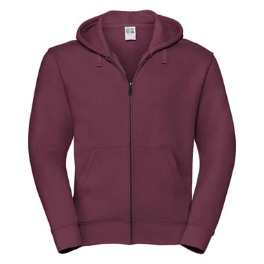 Russell Mens Authentic Hooded Sweatshirt (Burgundy)