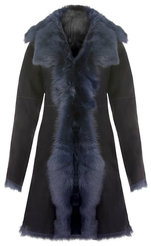 Gabardina de piel de oveja Toscana para mujer - Tbilisi