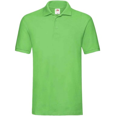 Fruit of the Loom Mens Premium Cotton Pique Polo Shirt (Lime)