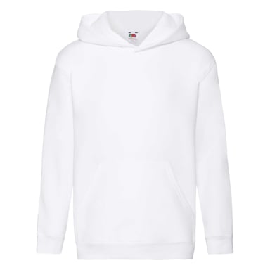 Fruit Of The Loom Kids Unisex Premium 70/30 Hooded Sweatshirt / Hoodie (White)