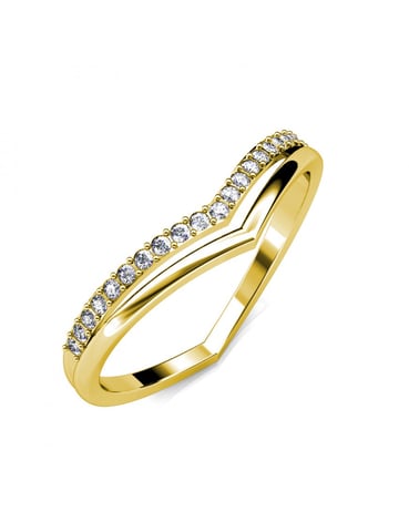 Anillo Tirinto - Oro y Cristal