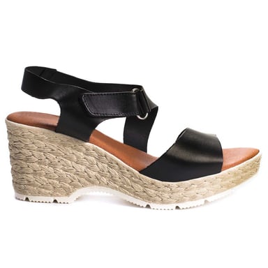 Confortable wedge sandal Montevita in Black