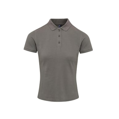 Premier Womens/Ladies Coolchecker Plus Polo Shirt (Dark Grey)