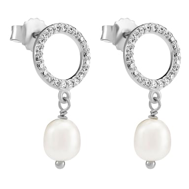 Orphelia 'Spa' Women's 925 Sterling Silver Drop Earrings - Silver ZO-7575