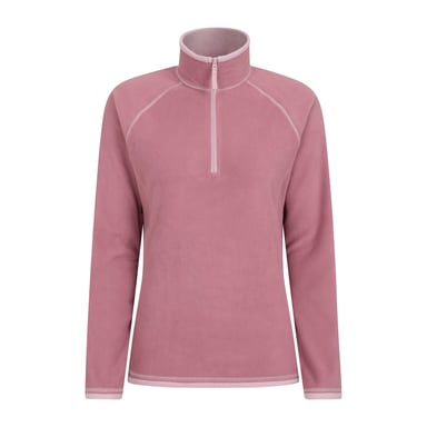 Mountain Warehouse Womens/Ladies Montana Half Zip Fleece Top (Light Pink)