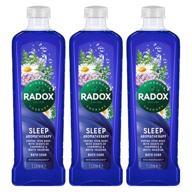 Radox Mineral Therapy Bath Soak Sleep Aromatherapy w/ DreamScentz Fragrance 3x1L