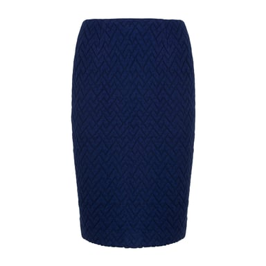Falda lápiz de punto jacquard