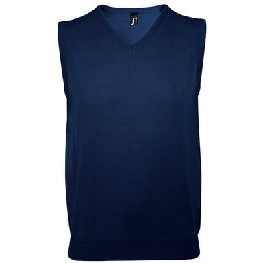 SOLS Mens Sleeveless V Neck Sweater Vest (Navy)