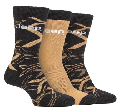Calcetines de Camuflaje para Hombre, Calcetines de Camuflaje de Algodón Reciclado - Caqui / Piedra