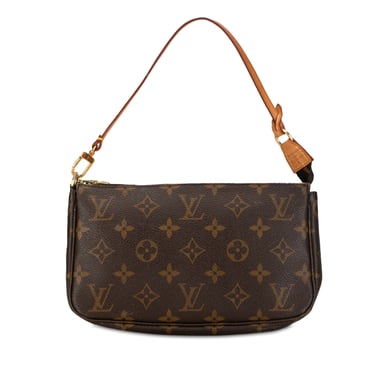 Vintage Louis Vuitton Monogram Pochette Accessoires Brown