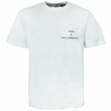 Puma x Han Kjobenhavn Camiseta blanca para hombre de la tripulación de la tripulación 574013 02