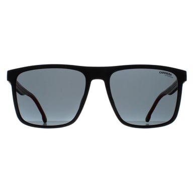 Carrera Rectángulo Mens Negro y Rojo Borgoña 8064/S